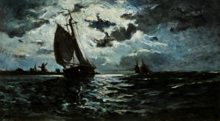 051213_Sailing_Ship_in_Moonlight_by_Gaugin_Copenhagen